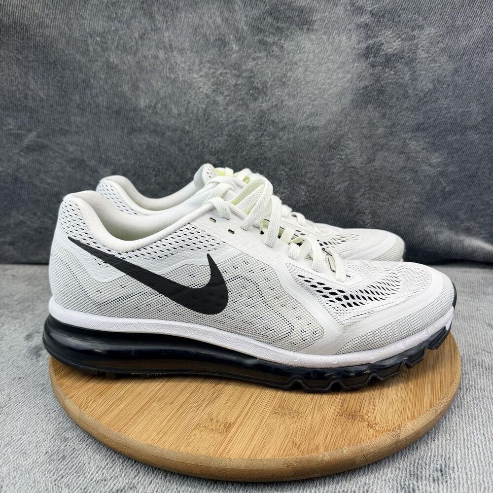 Nike Air Max 2014 Shoes Mens Size 12.5 White Mesh Running Sneakers 621077-100